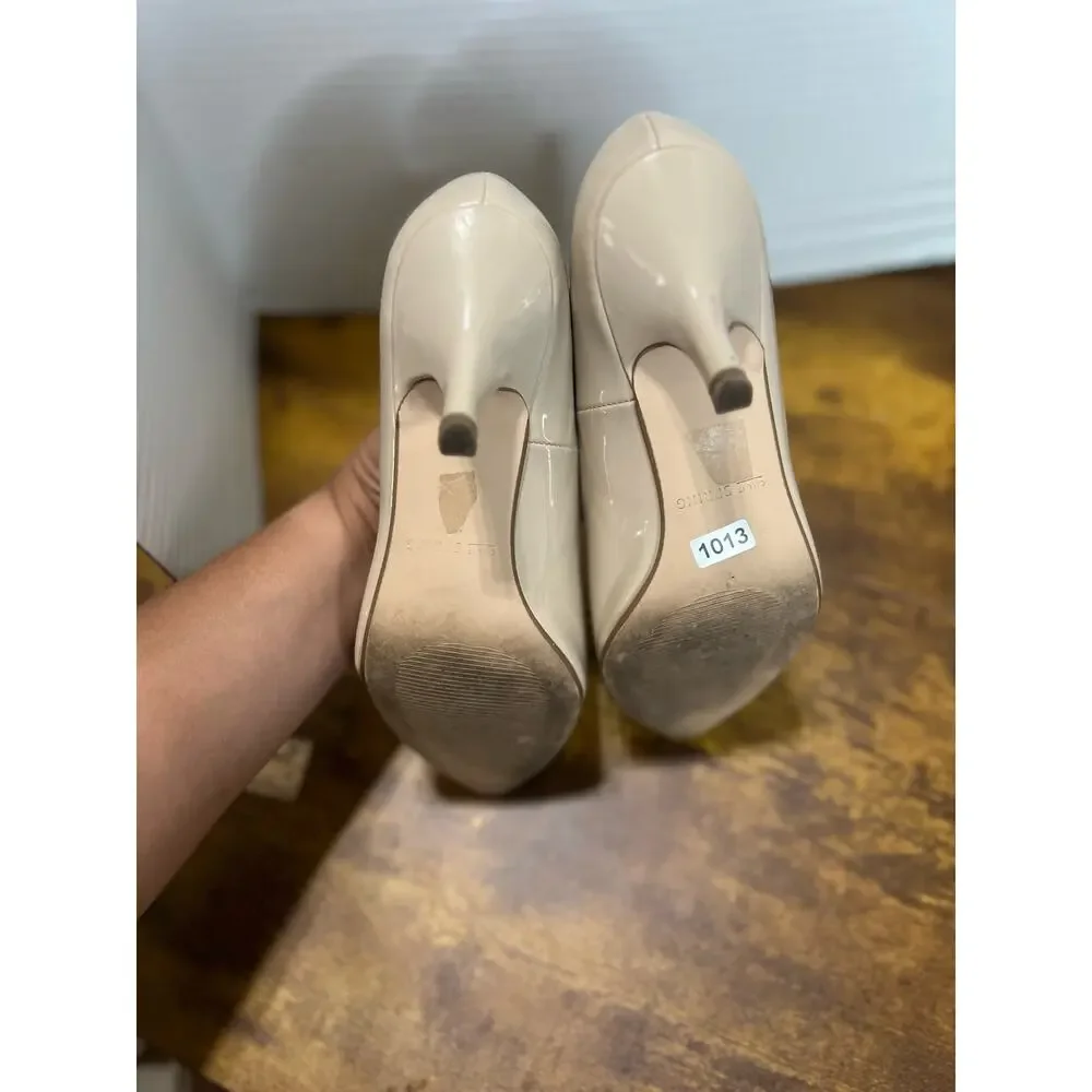 Call it Spring women sz 6.5 nude pump heel 1015 - Picture 7 of 9